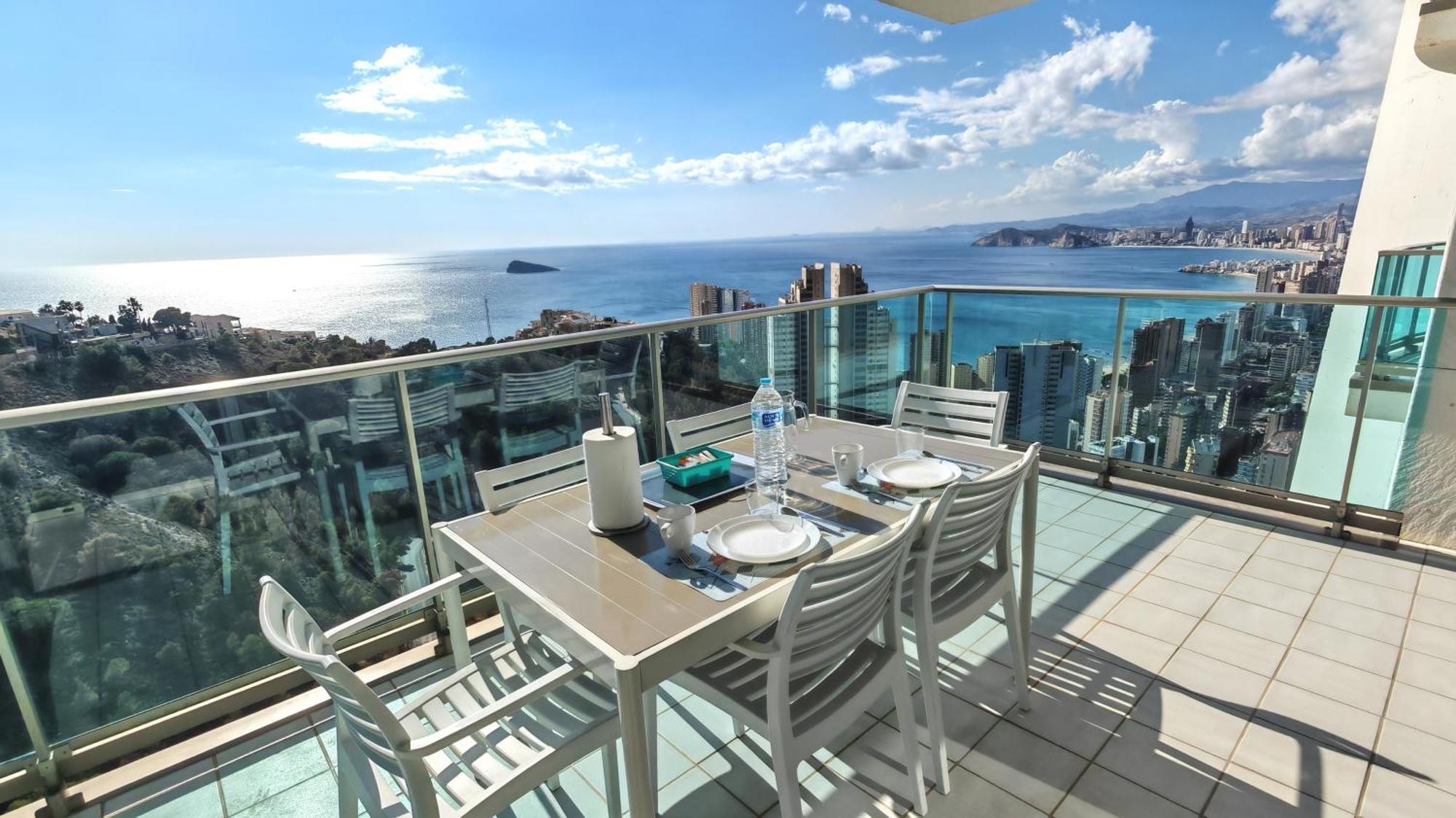 베니돔 Skyline 31 Terraza Privada Con Vistas Al Mar 아파트 외부 사진